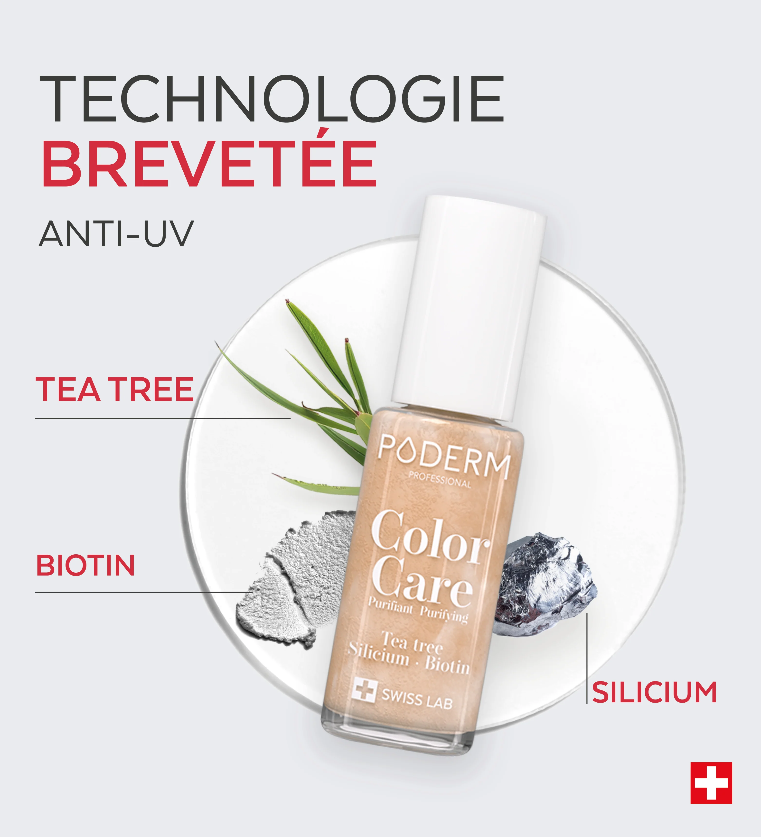 Vernis Color Care Tea Tree - Or Brillant - Image 4