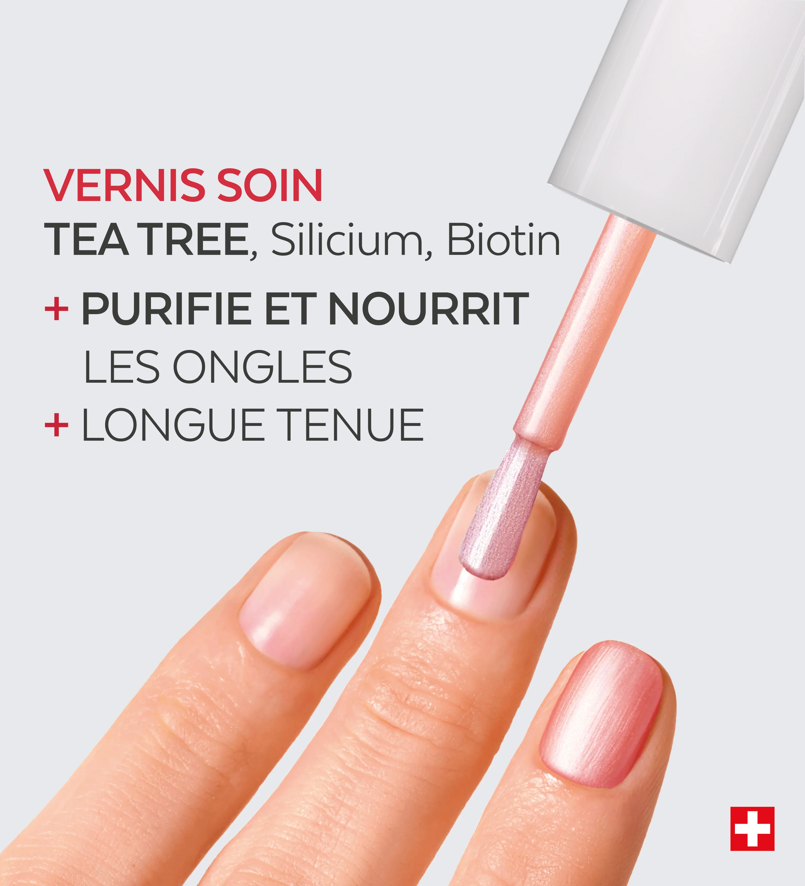 Vernis Color Care Tea Tree - Or Rose Brillant - Image 3