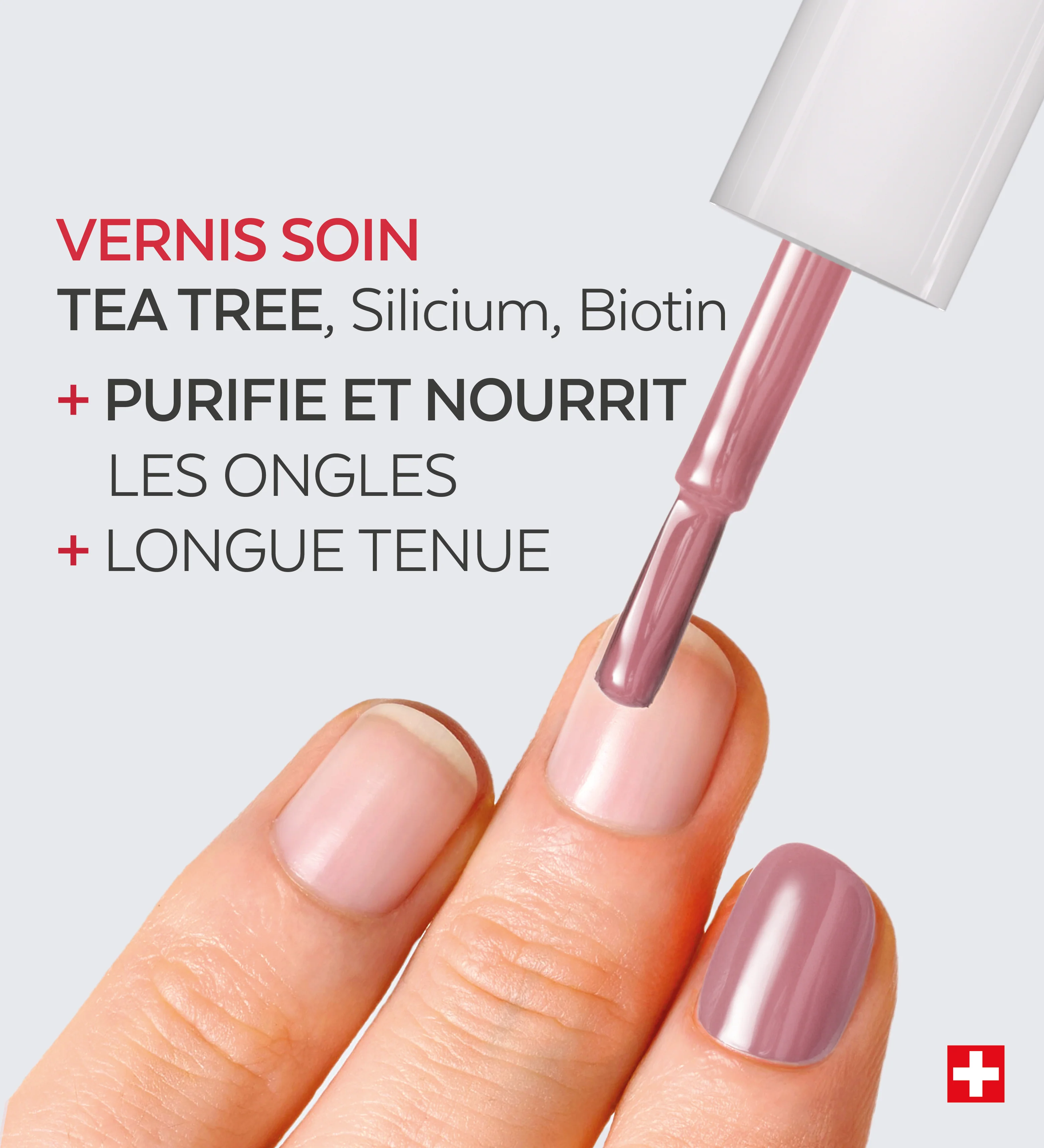 Vernis Color Care Tea Tree - Parme - Image 3