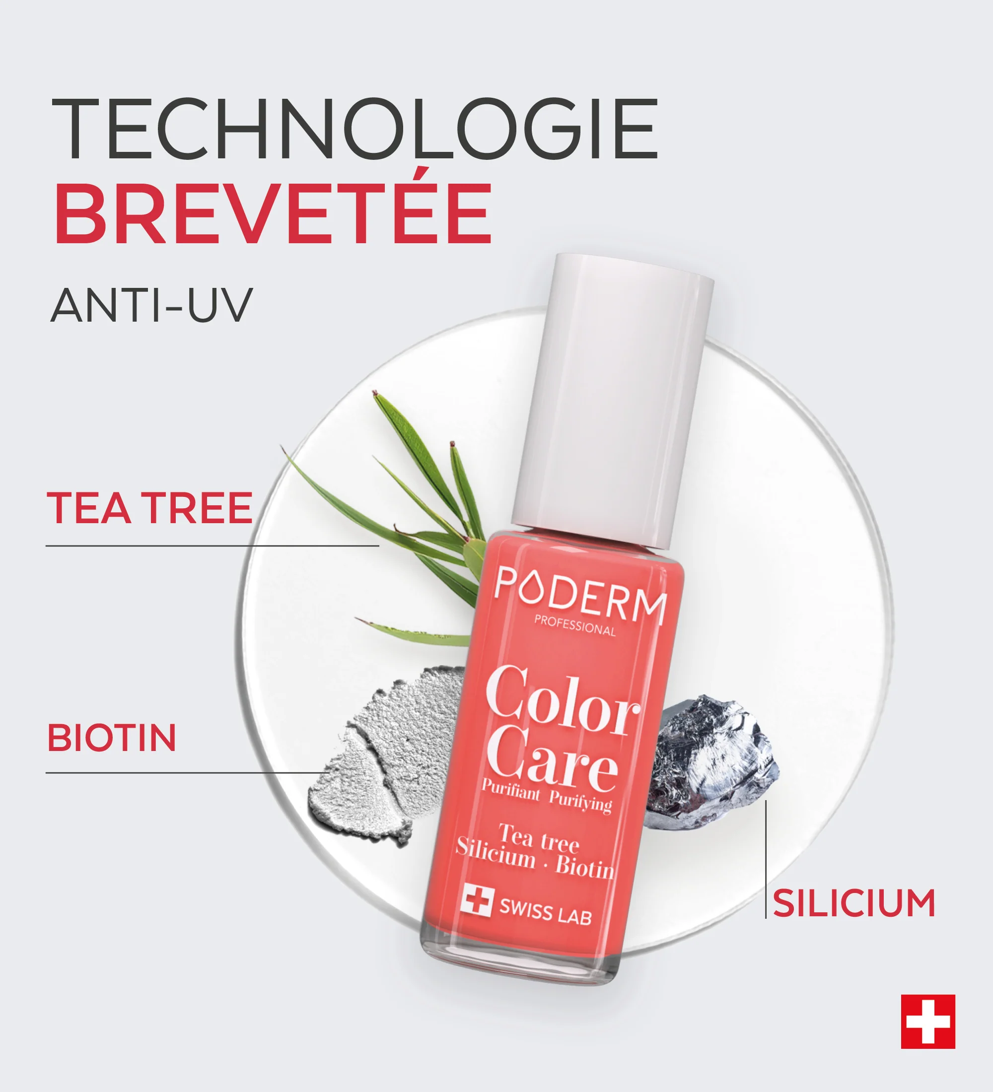Vernis Color Care Tea Tree - Rose Corail - Image 4