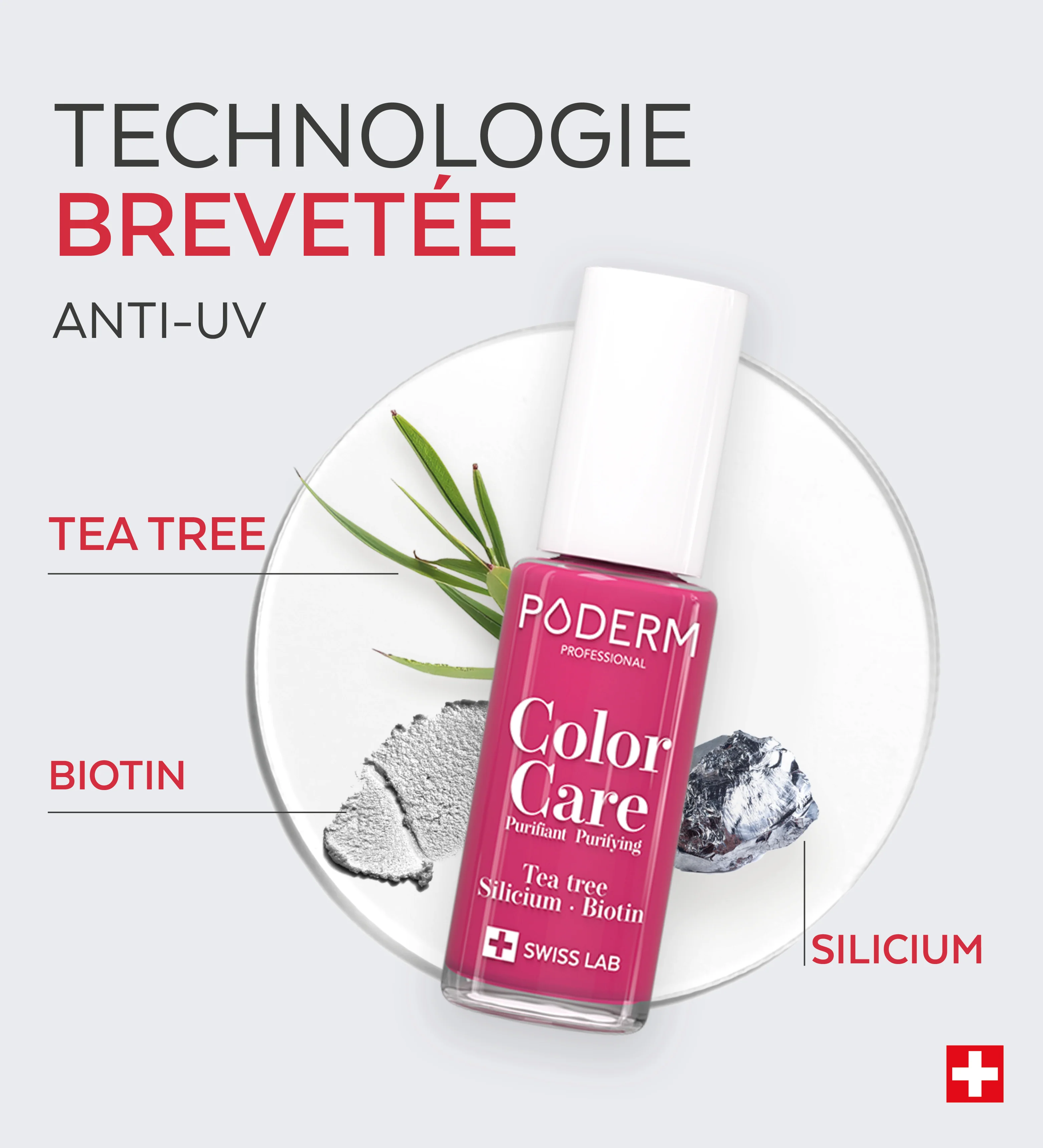 Vernis Color Care Tea Tree - Rose Framboise - Image 4