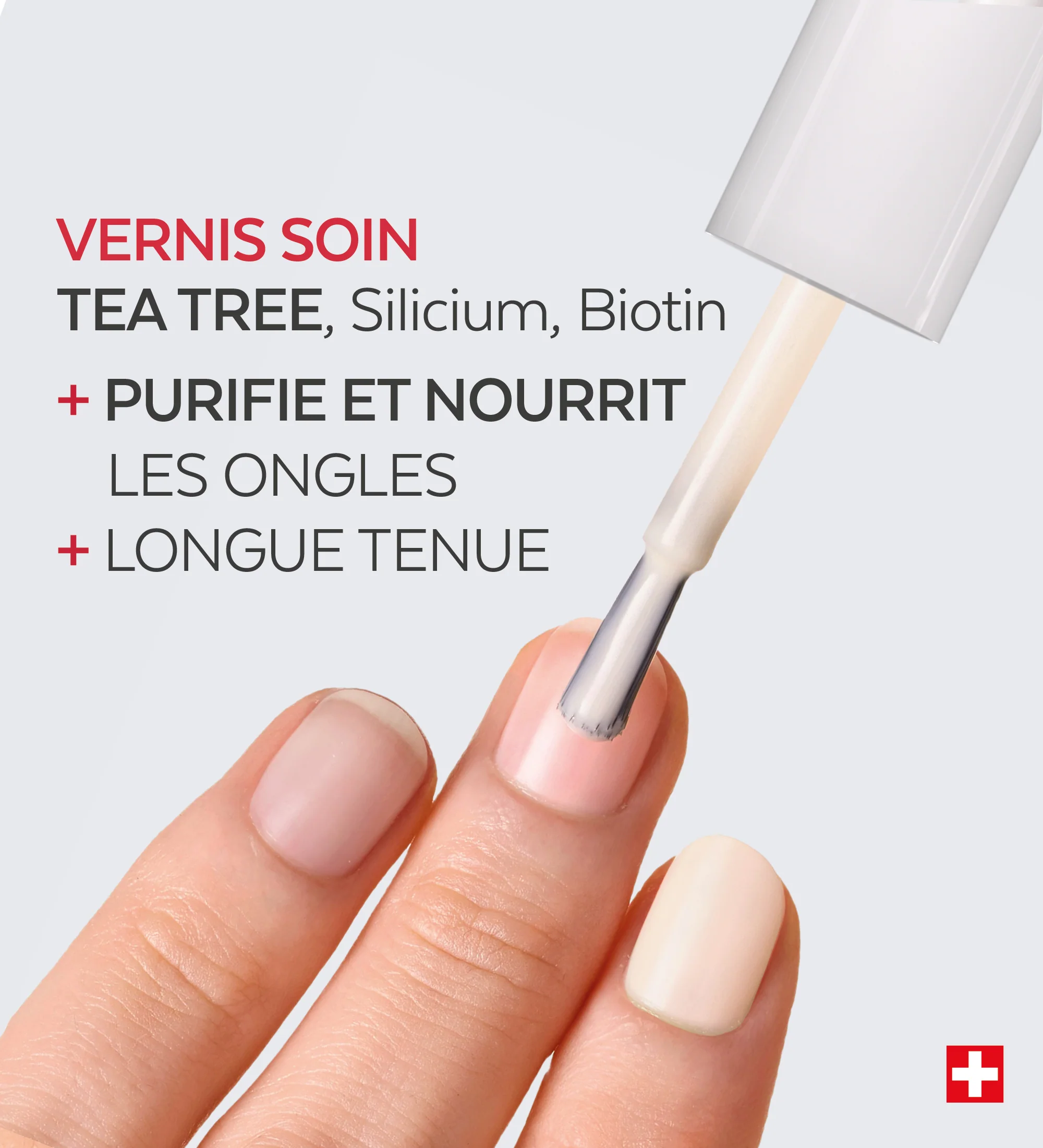 Vernis Color Care Tea Tree - Rose Poudré - Image 3