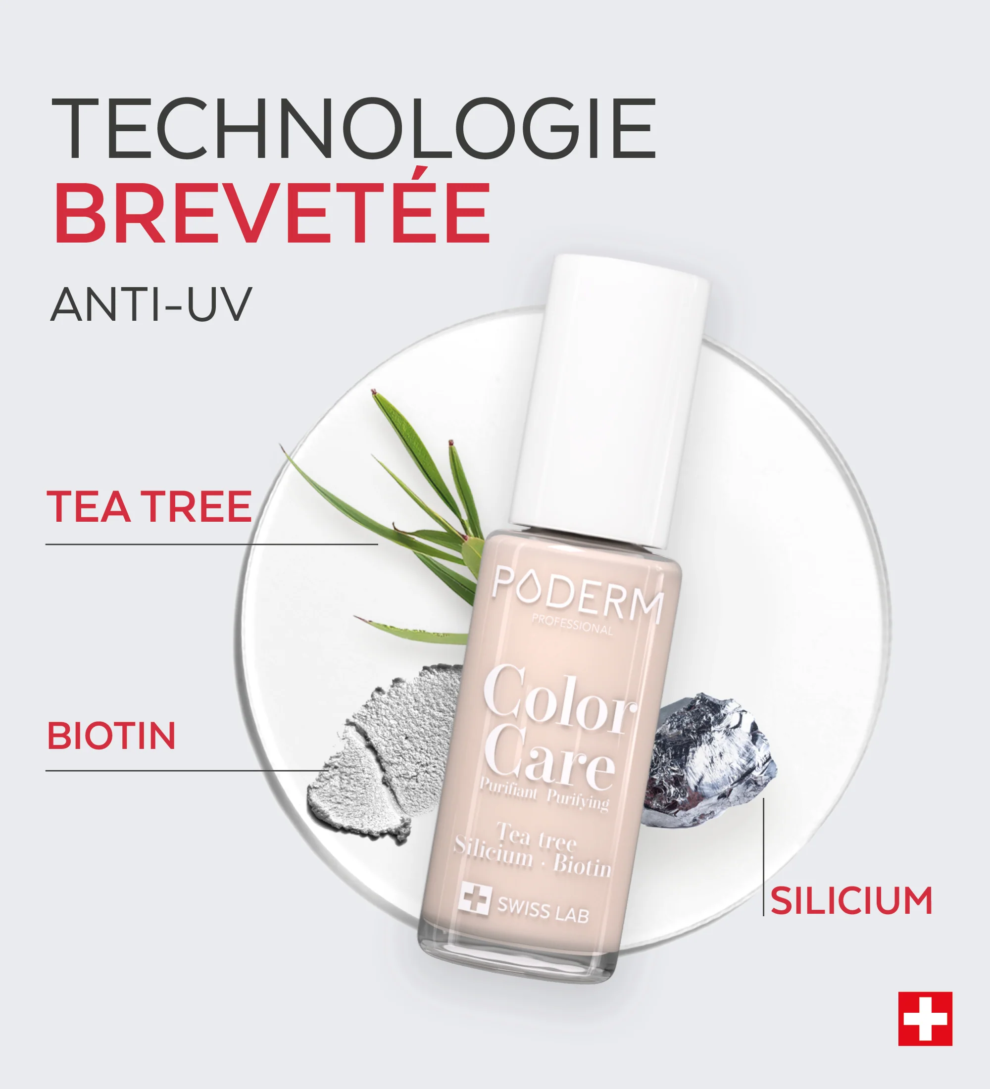 Vernis Color Care Tea Tree - Rose Poudré - Image 4