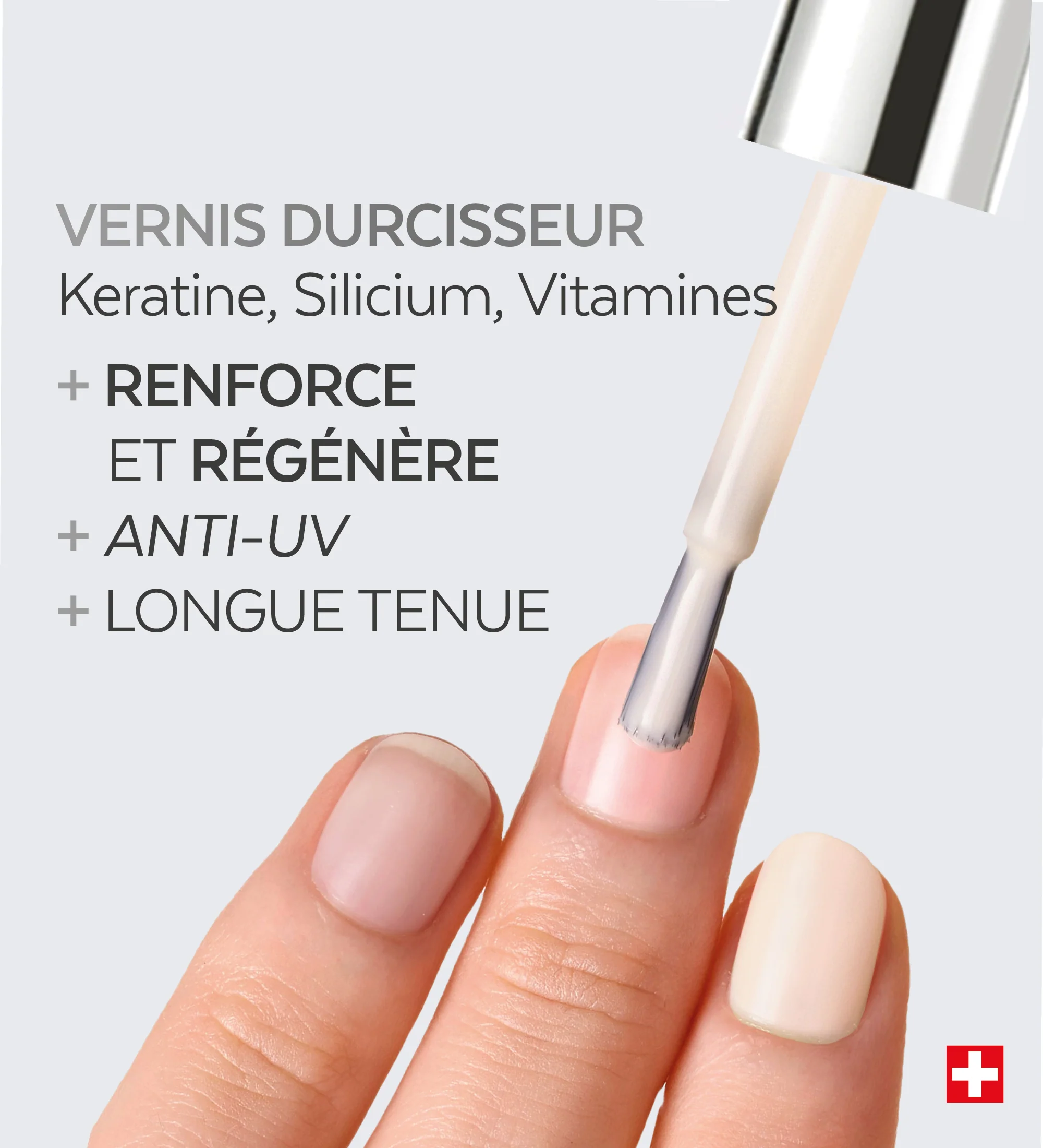 Vernis Color Strong Durcisseur - Rose poudré - Image 3