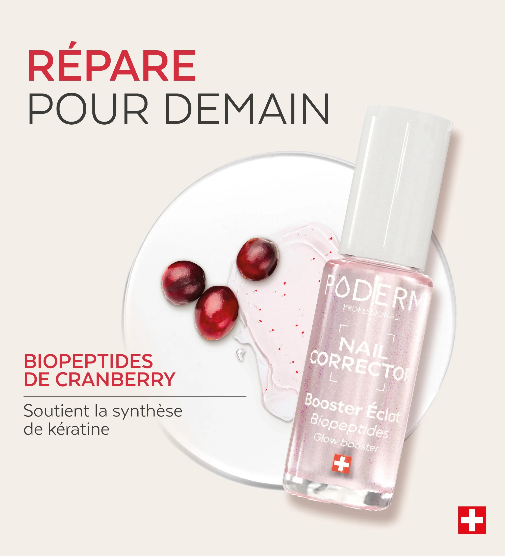 Vernis Booster éclat Biopeptides - Nail Corrector - Image 5